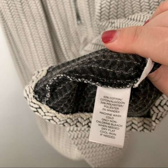 Loft Sleeveless Black And White Fit & Flare Dress - Picture 8 of 8